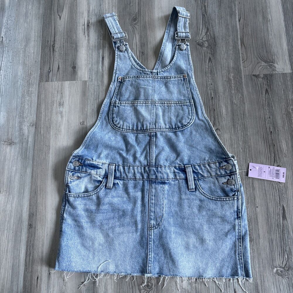 NWT Overalls Skirt Country Western Cowgirl country Frayed Bottom Size Small